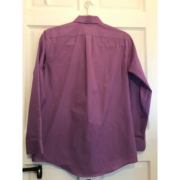 STAFFORD THE SUPER SHIRT Men's 16/34-35 L.S. Purple - Picture 2 of 7